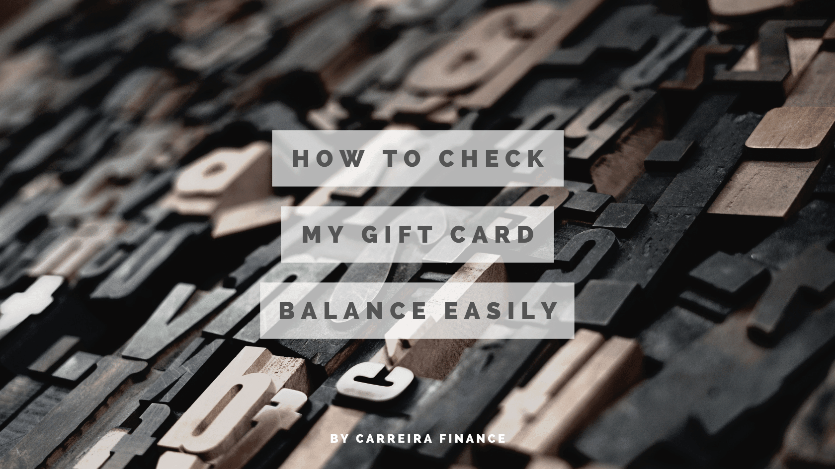 Check Card Balance